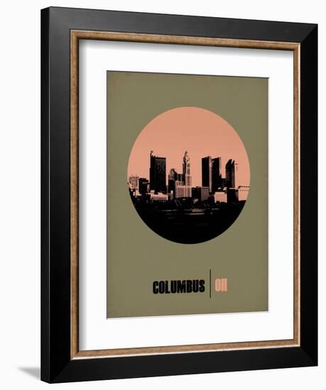 Columbus Circle Poster 1-NaxArt-Framed Art Print