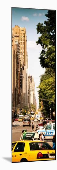Columbus Circle, Yellow Cab and NYPD Vehicule, Central Park West, Manhattan, New York-Philippe Hugonnard-Mounted Photographic Print