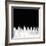 Columbus City Skyline - White-NaxArt-Framed Art Print