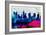 Columbus City Skyline-NaxArt-Framed Art Print