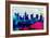 Columbus City Skyline-NaxArt-Framed Art Print