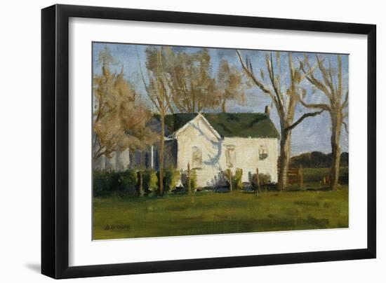 Columbus Farm House-Michael Budden-Framed Giclee Print