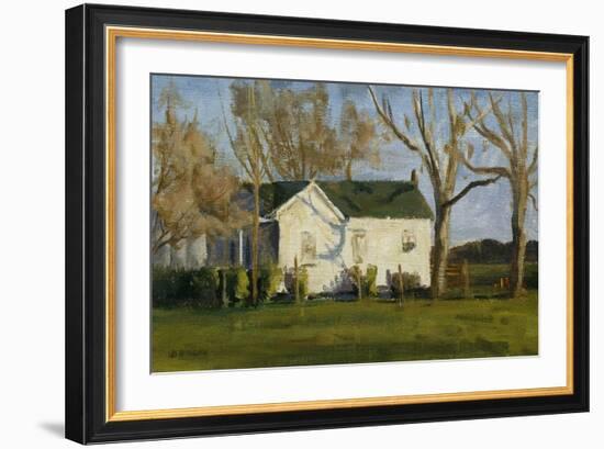 Columbus Farm House-Michael Budden-Framed Giclee Print