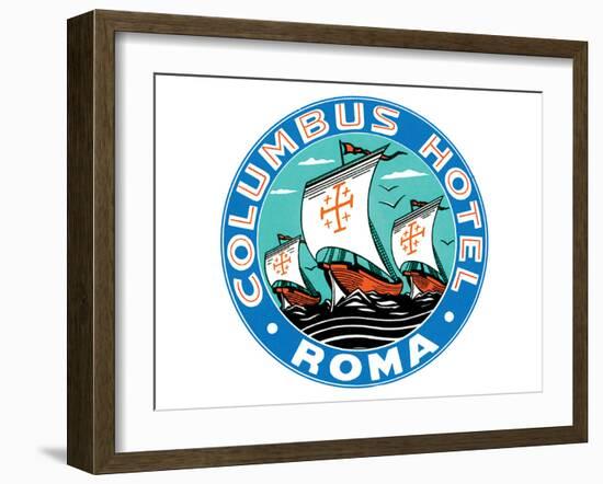 Columbus Hotel, Roma-null-Framed Art Print