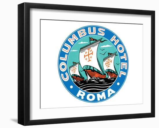 Columbus Hotel, Roma-null-Framed Art Print