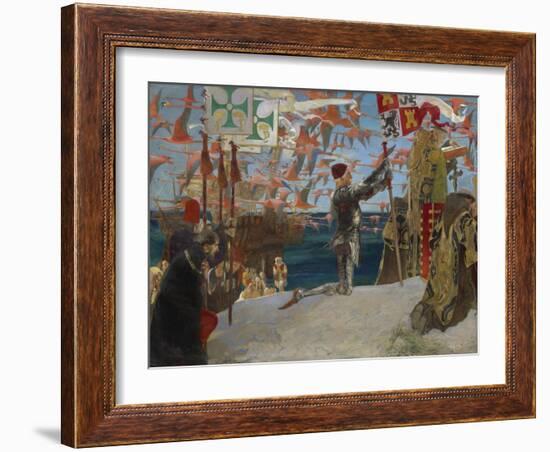 Columbus in the New World, 1906-Edwin Austin Abbey-Framed Giclee Print