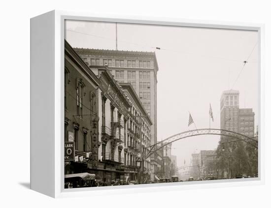 Columbus, Ohio, High St. North from State-null-Framed Stretched Canvas