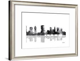 Columbus Ohio Skyline BG 1-Marlene Watson-Framed Giclee Print