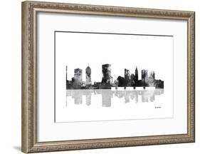 Columbus Ohio Skyline BG 1-Marlene Watson-Framed Giclee Print