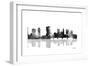 Columbus Ohio Skyline BG 1-Marlene Watson-Framed Giclee Print
