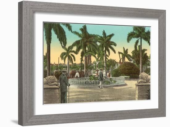 Columbus Park, Havana, Cuba-null-Framed Art Print