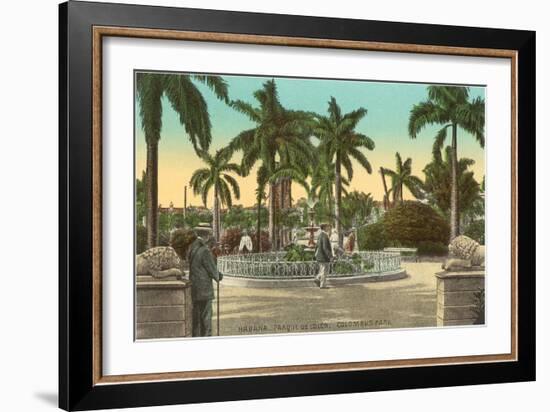 Columbus Park, Havana, Cuba-null-Framed Art Print