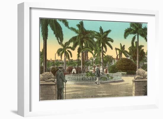 Columbus Park, Havana, Cuba-null-Framed Art Print