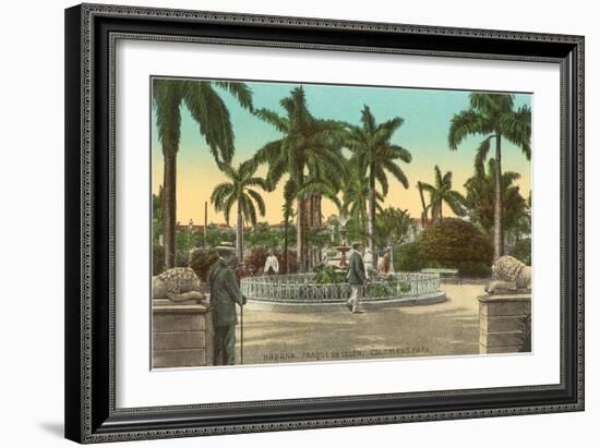 Columbus Park, Havana, Cuba-null-Framed Art Print