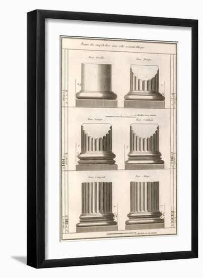 Column Bases, 1777-null-Framed Giclee Print