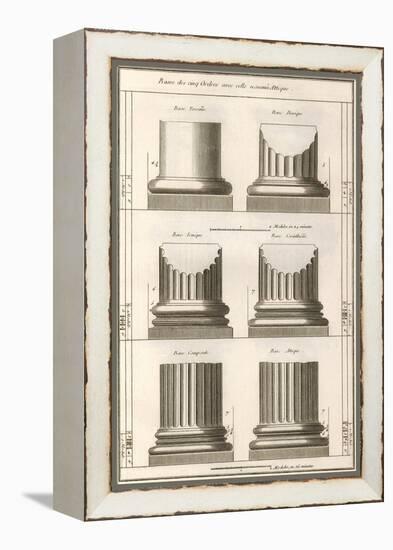 Column Bases, 1777-null-Framed Premier Image Canvas