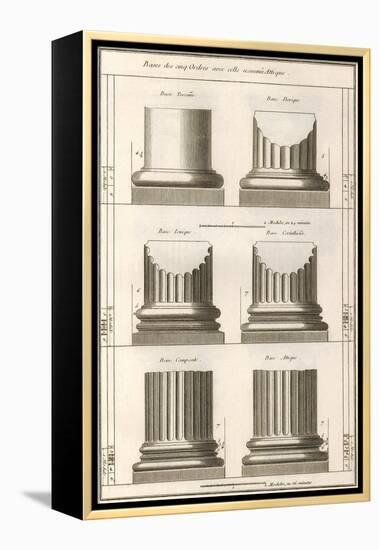 Column Bases, 1777-null-Framed Premier Image Canvas