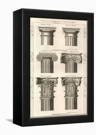 Column Capitals, 1777-null-Framed Premier Image Canvas