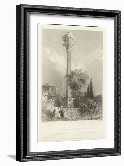 Column of Marcian, Constantinople, 1839-Henry Adlard-Framed Giclee Print