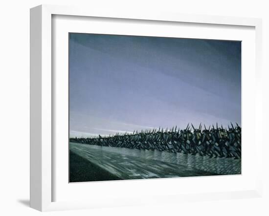 Column on the March-Christopher Richard Wynne Nevinson-Framed Giclee Print