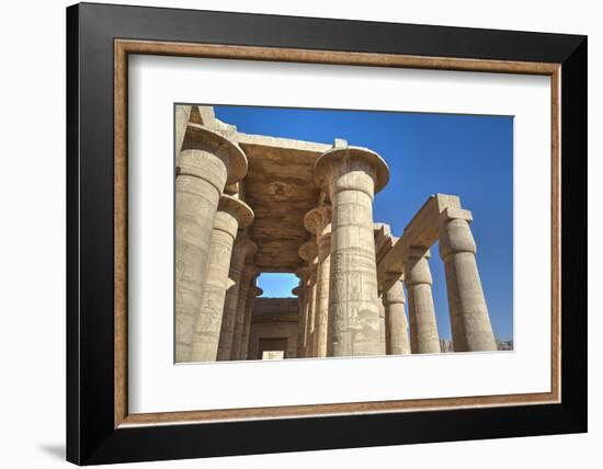 Column Reliefs, Hypostyle Hall, the Ramesseum (Mortuary Temple of Ramese Ii)-Richard Maschmeyer-Framed Photographic Print