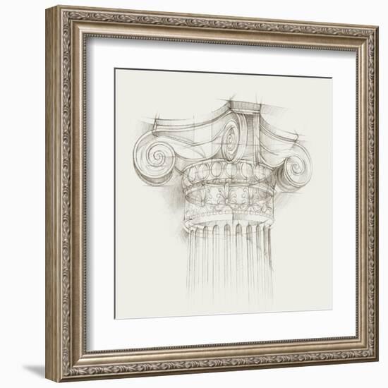 Column Schematic II-Ethan Harper-Framed Art Print