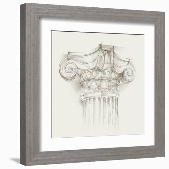 Column Schematic II-Ethan Harper-Framed Art Print