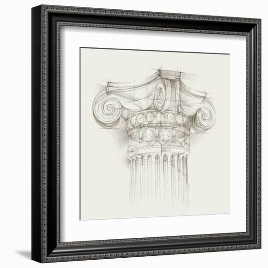 Column Schematic II-Ethan Harper-Framed Art Print