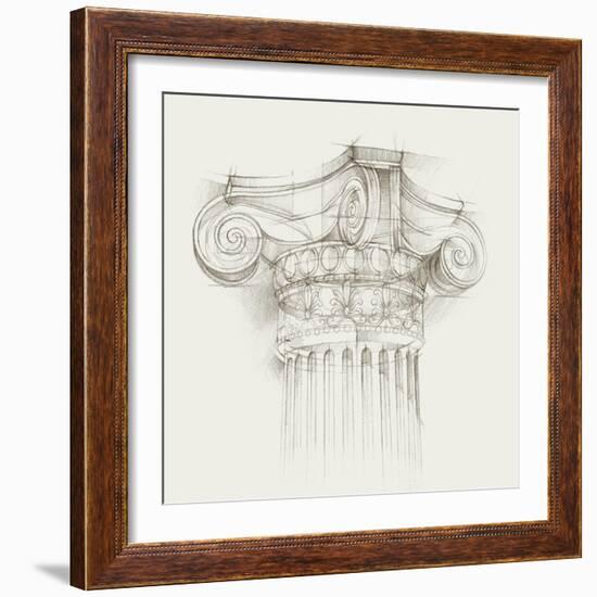 Column Schematic II-Ethan Harper-Framed Art Print