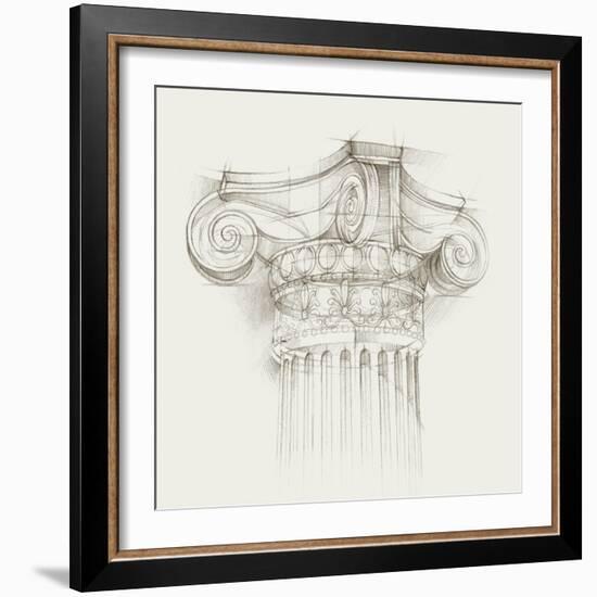 Column Schematic II-Ethan Harper-Framed Art Print