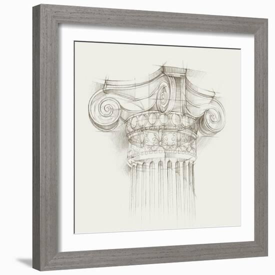 Column Schematic II-Ethan Harper-Framed Premium Giclee Print