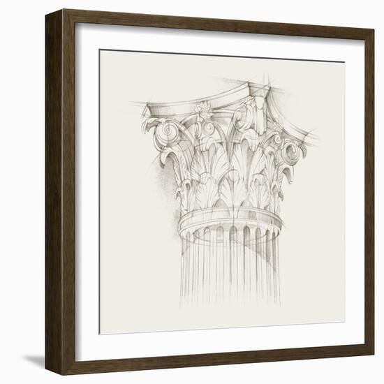 Column Schematic IV-Ethan Harper-Framed Art Print