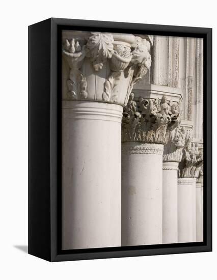 Column Sculptures of Doge's Palace-Tom Grill-Framed Premier Image Canvas