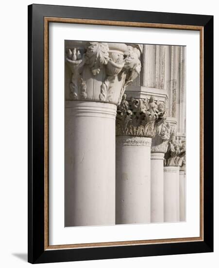 Column Sculptures of Doge's Palace-Tom Grill-Framed Photographic Print