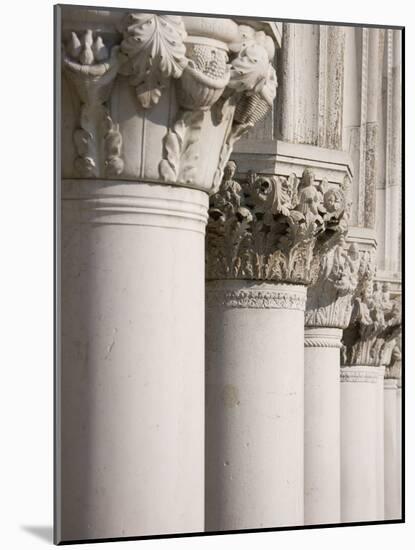 Column Sculptures of Doge's Palace-Tom Grill-Mounted Photographic Print