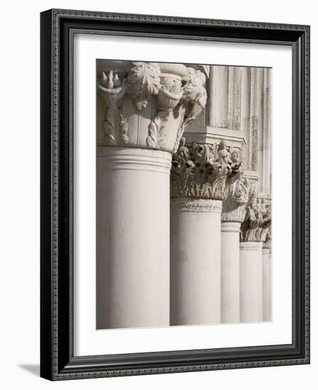 Column Sculptures of Doge's Palace-Tom Grill-Framed Photographic Print