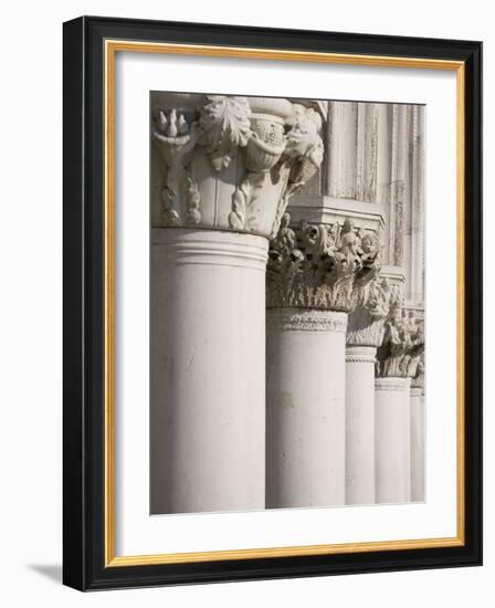 Column Sculptures of Doge's Palace-Tom Grill-Framed Photographic Print