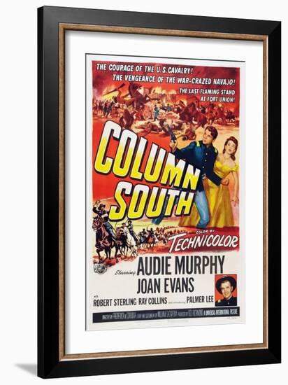 Column South-null-Framed Art Print