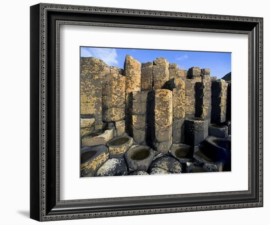 Columnar basalt at Giant's Causeway-Layne Kennedy-Framed Photographic Print