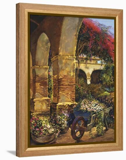 Columns Adorned-Clif Hadfield-Framed Stretched Canvas