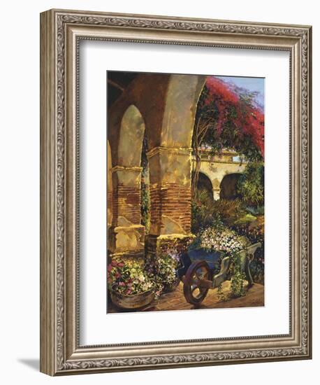 Columns Adorned-Clif Hadfield-Framed Art Print