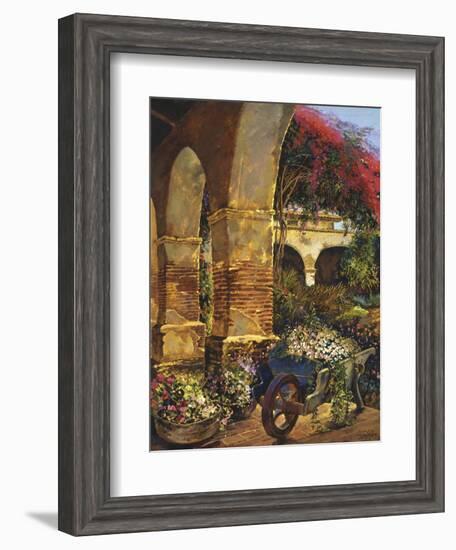 Columns Adorned-Clif Hadfield-Framed Art Print