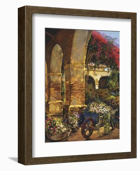 Columns Adorned-Clif Hadfield-Framed Art Print