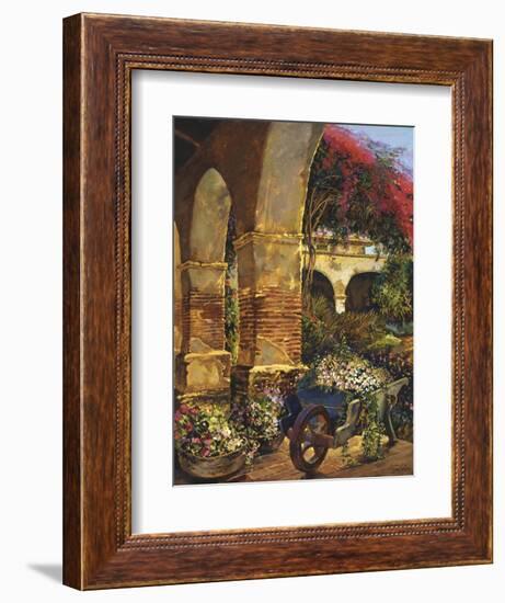 Columns Adorned-Clif Hadfield-Framed Art Print