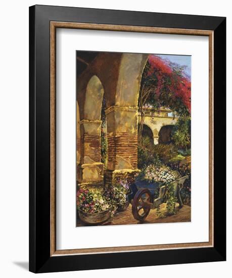 Columns Adorned-Clif Hadfield-Framed Art Print