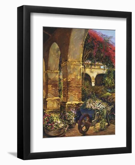 Columns Adorned-Clif Hadfield-Framed Art Print