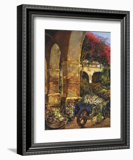 Columns Adorned-Clif Hadfield-Framed Art Print