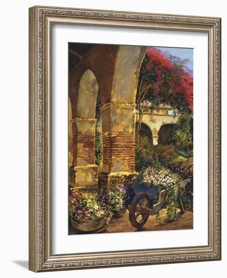 Columns Adorned-Clif Hadfield-Framed Art Print