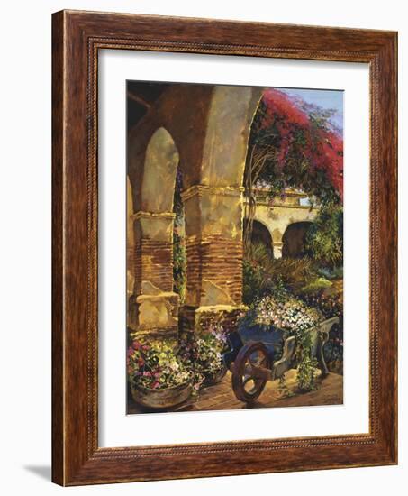 Columns Adorned-Clif Hadfield-Framed Art Print