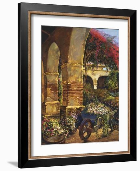 Columns Adorned-Clif Hadfield-Framed Art Print